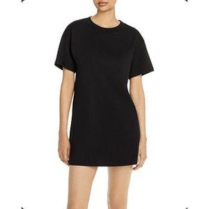 Alice & Olivia Womens XS T-Shirt Dress Garner Boxy Black Classic
